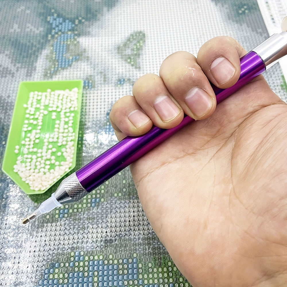 1pc Purple Diamond Painting Tool Lighting Point Pen 5D Painting Diamonds