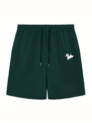 Men's Dog & Bone Print Workout Shorts