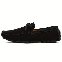 Men's Bowknot Loafer Shoes Non-slip Driving Moccasins