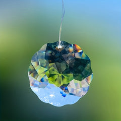 45mm Clear Flower Hanging Crystal Prism for Elegance at Home