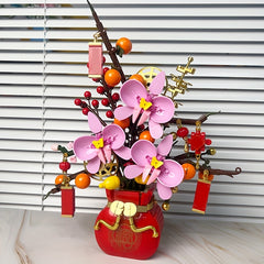 Persimmon Ruyi Eternal Flower Potted Plant DIY Toy