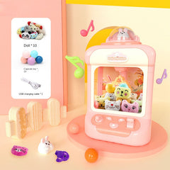 Mini Doll Grabbing Machine for Kids with Music Toy