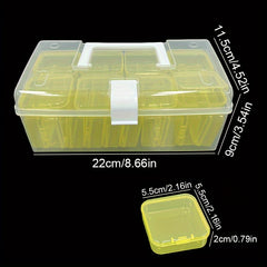 28pcs Handicraft Storage Box Portable Organizer Container Multifunctional Case
