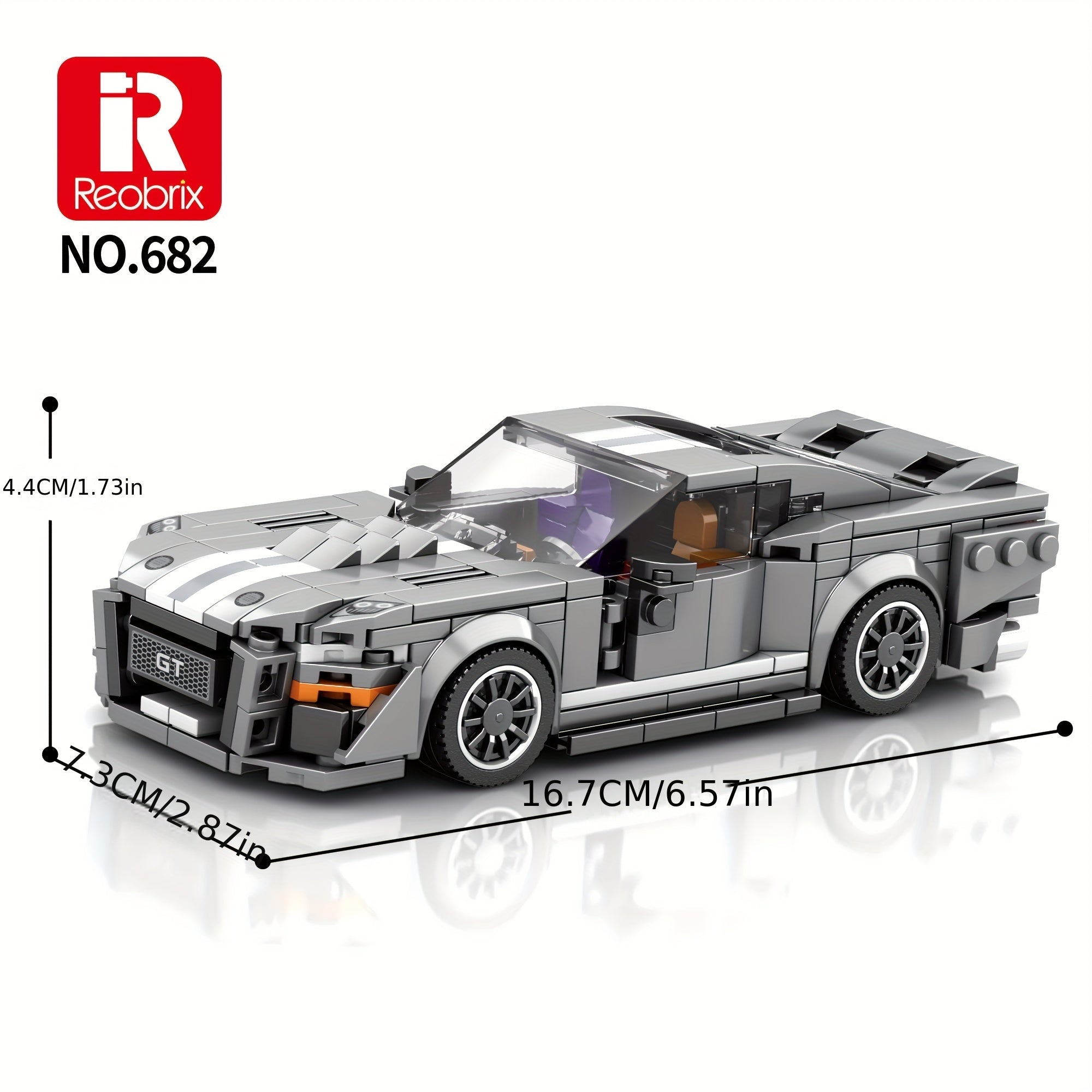 Reobrix Sports Car Model Collection Building Block Toy For Kids