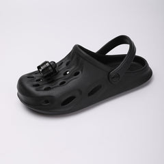 Men's Breathable Non Slip Clogs With Night Light Charm
