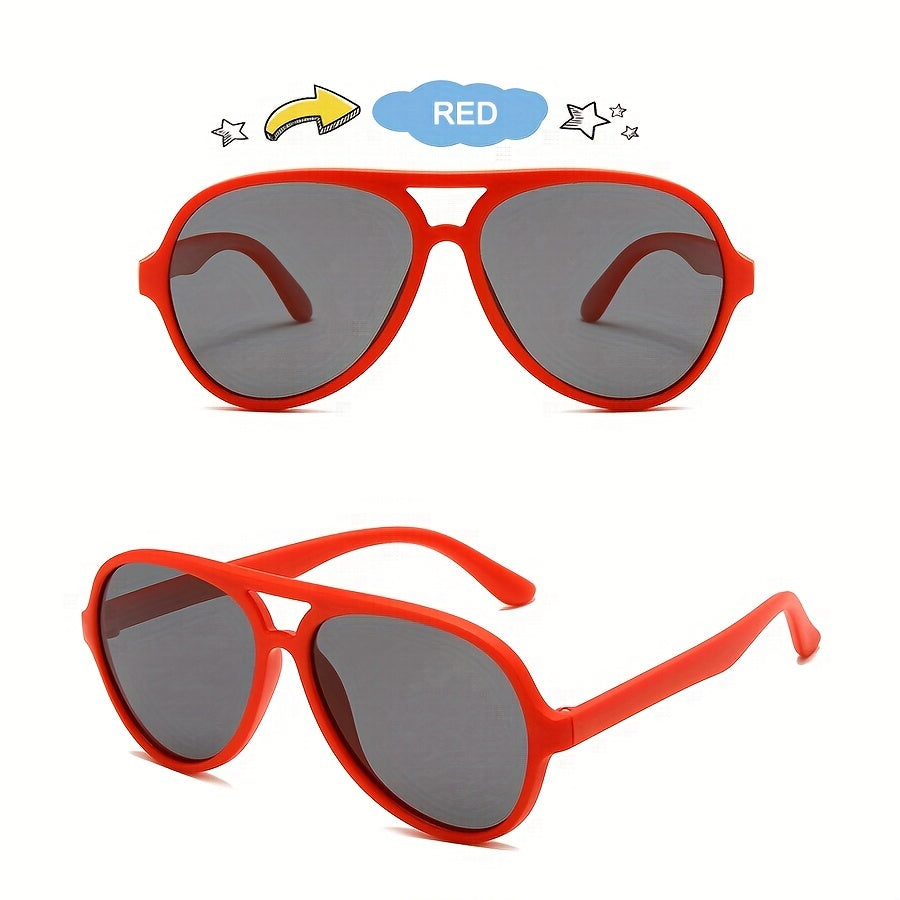 Children's Polarized Pilot Sunglasses Silicone Glasses