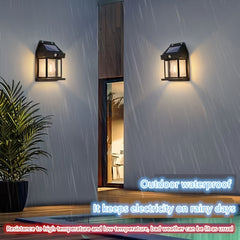 Vintage Solar Wall Lights Outdoor Landscape Lights - High Brightness