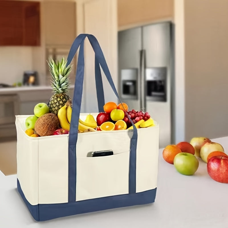 Portable Shopping Bags Oxford Cloth Foldable Reusable Tote Bag