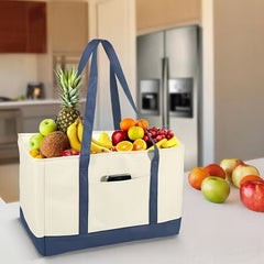 Portable Shopping Bags Oxford Cloth Foldable Reusable Tote Bag