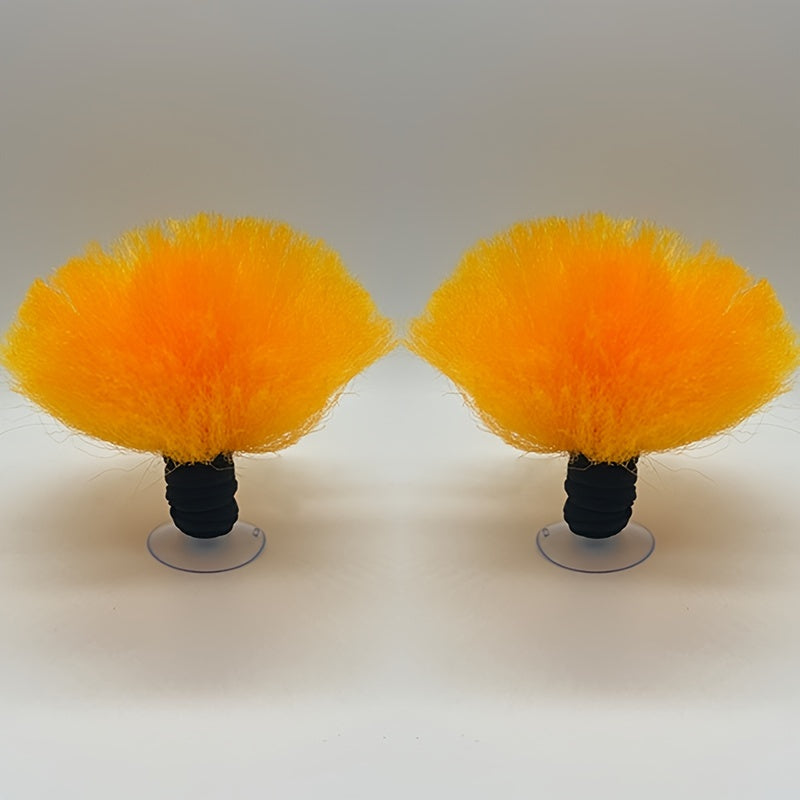 Colorful Short Pigtail Helmet Accessory for Smooth Surfaces