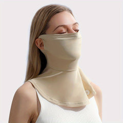 Solid UV Protection Mask Breathable Neck Protective Ice Bandana Women
