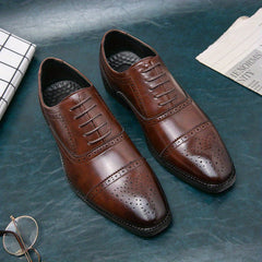 Men's Lace Up Dress Shoes Breathable Smart Casual Walking Shoes