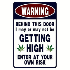 Funny Metal Sign For Garage Weed Decor Man Cave Gift 20x30cm
