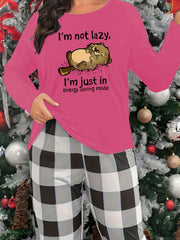 Women's Long Sleeve Lounge Top - Crew Neck Sleepwear
