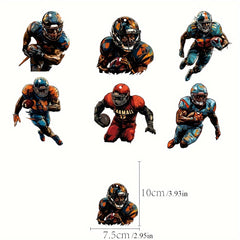6pcs Football Ornaments For Football Coach Gift School Football Team Ornament