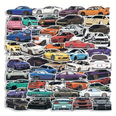 50pcs Car Cartoon Stickers for DIY Decoration
