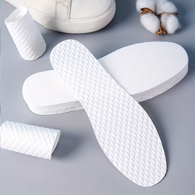 10 Pairs Disposable Wood Pulp Insoles for Men