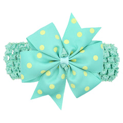 Girls Bow Knot Polka Dot Headband Head Accessories Headwear