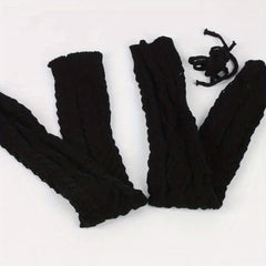 Breathable Knitted Leg Warmers Soft & Comfort Thigh High Socks