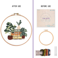 Embroidery Kit For Beginners Hand DIY Cross Stitch Kits Embroidery Hoop