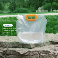 5L Foldable Portable Water Bag for Outdoor Camping Hiking