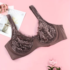 Women's Plus Lace Stretch Minimizer Bra