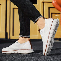 Men's Lightweight Breathable Sport Shoes Lace Up Comfy Mesh Sneakers