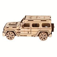 3D SUV Wooden Jigsaw Puzzle DIY Ornaments for Adults