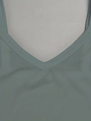 Solid Cami Sleep Tops Casual & Comfy V Neck Top Women's Sleepwear