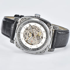 KUERST Auto Mechanical Watch Waterproof Night Light Wristwatch