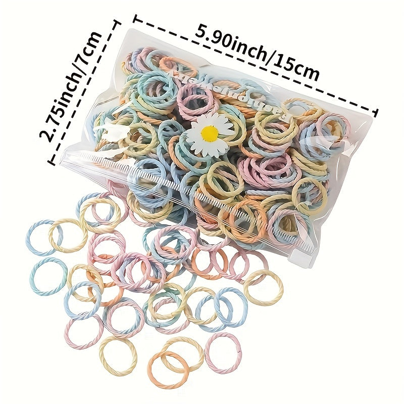 100pcs Colorful Hair Ropes for Women and Girls