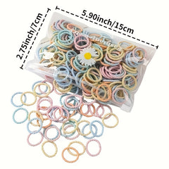 100pcs Colorful Hair Ropes for Women and Girls