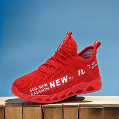 Breathable High Top Sport Shoes for Boys Shock Absorbing Sneakers for Toddlers