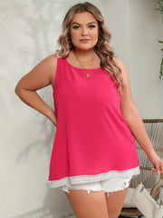 Boho Lace Trim Tank Top