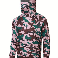 Men's Camo Hooded Sweatshirt UPF 50 Sun Protection