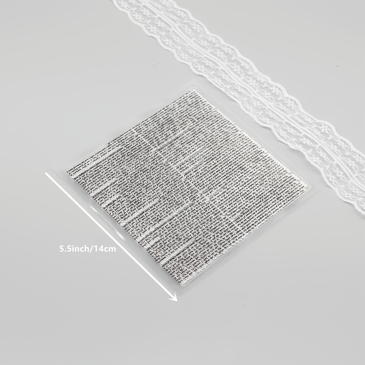 Transparent Silicone Stamp for Notebook Greeting Cards Flash Card Style