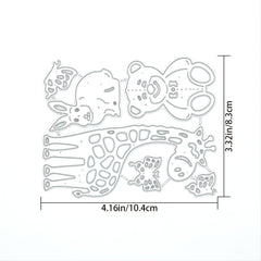 Bear Butterfly Bunny Metal Cutting Dies Stencil DIY Scrapbooking