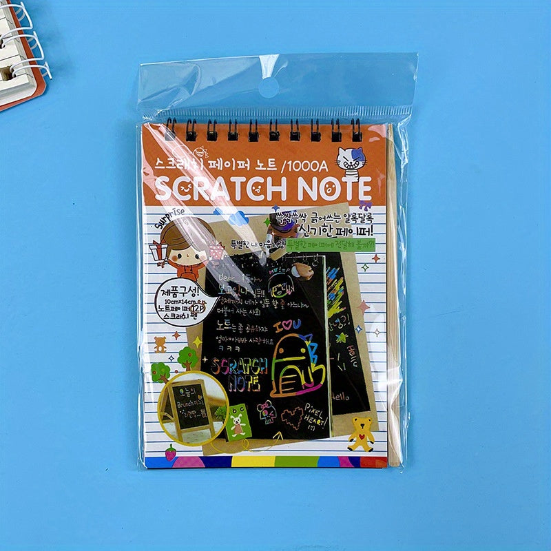 DIY Scratch Painting Student Graffiti Book Fun Scratch Book