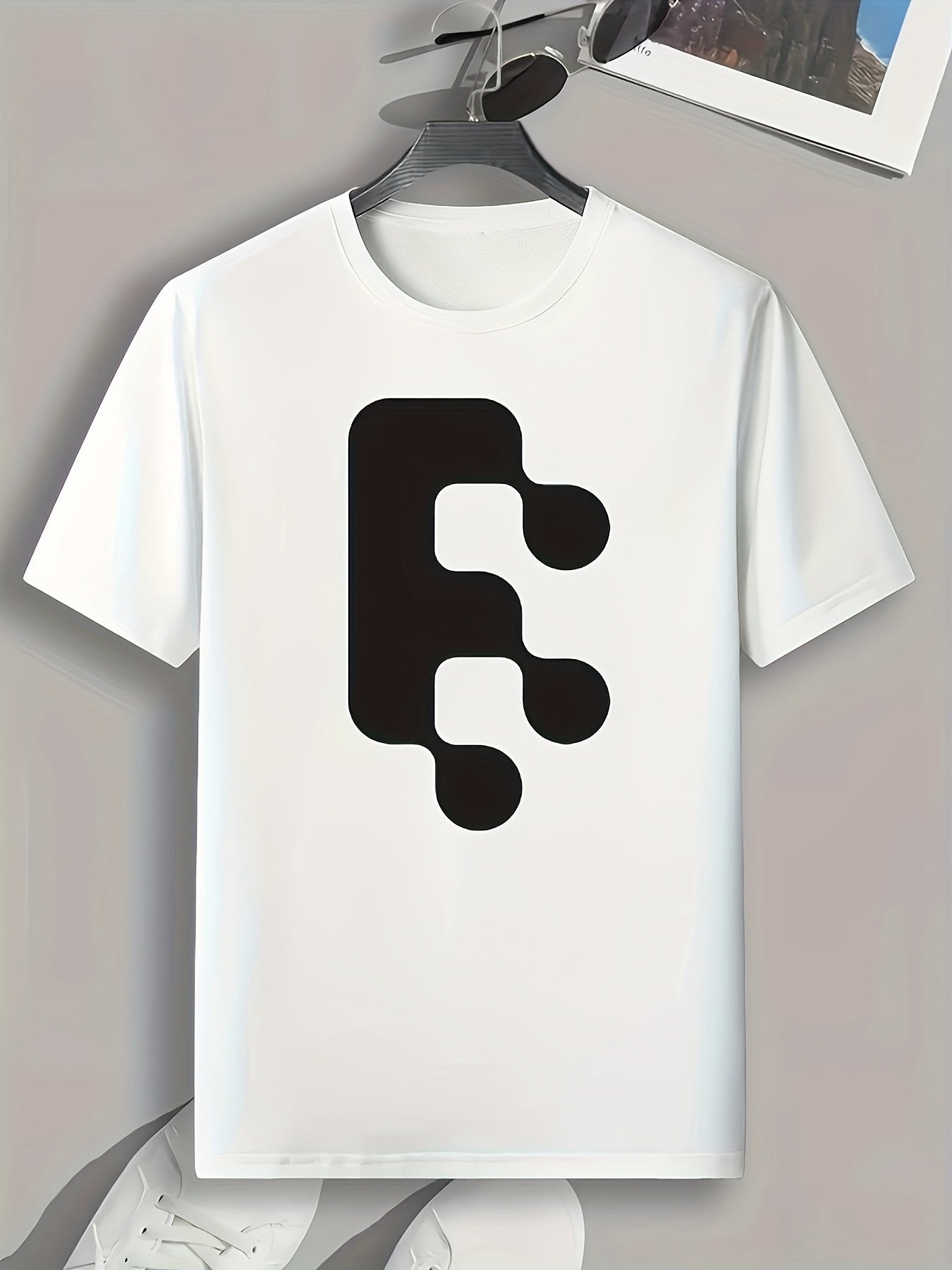 Pattern Print Men's Sports T-shirt Graphic Tee Summer Outdoor Clothes