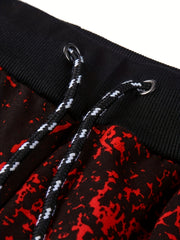 Men's Sports Red Shorts Casual Running Shorts