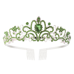 Colorful Rhinestone Crown Hairband Headband Princess Tia