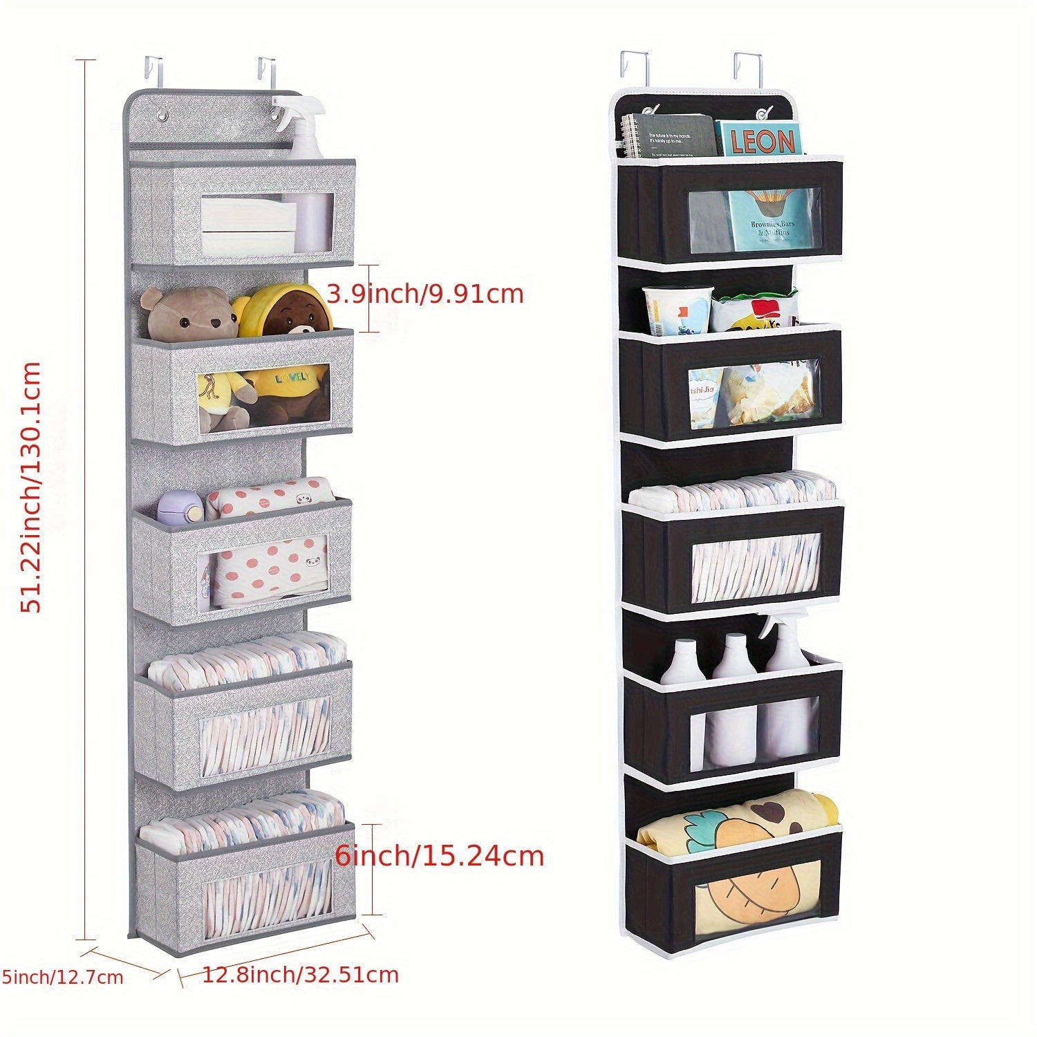 Hanging Organizer Storage Wall Mount Storage 2 Hooks