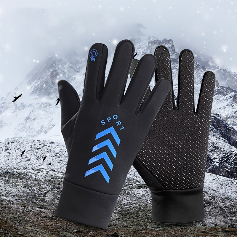 Full Finger Touch Screen Winter Gloves Waterproof Warm Fleece