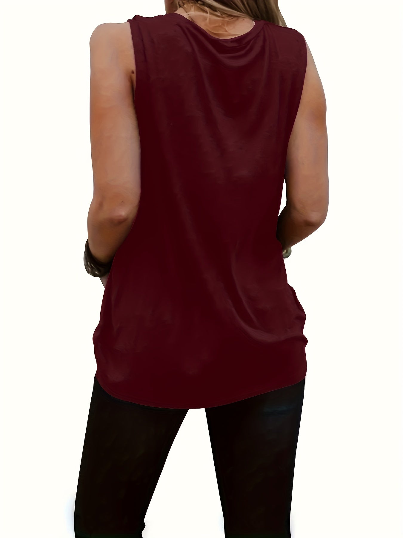 Dolphin Print Tank Top Sleeveless Summer Top