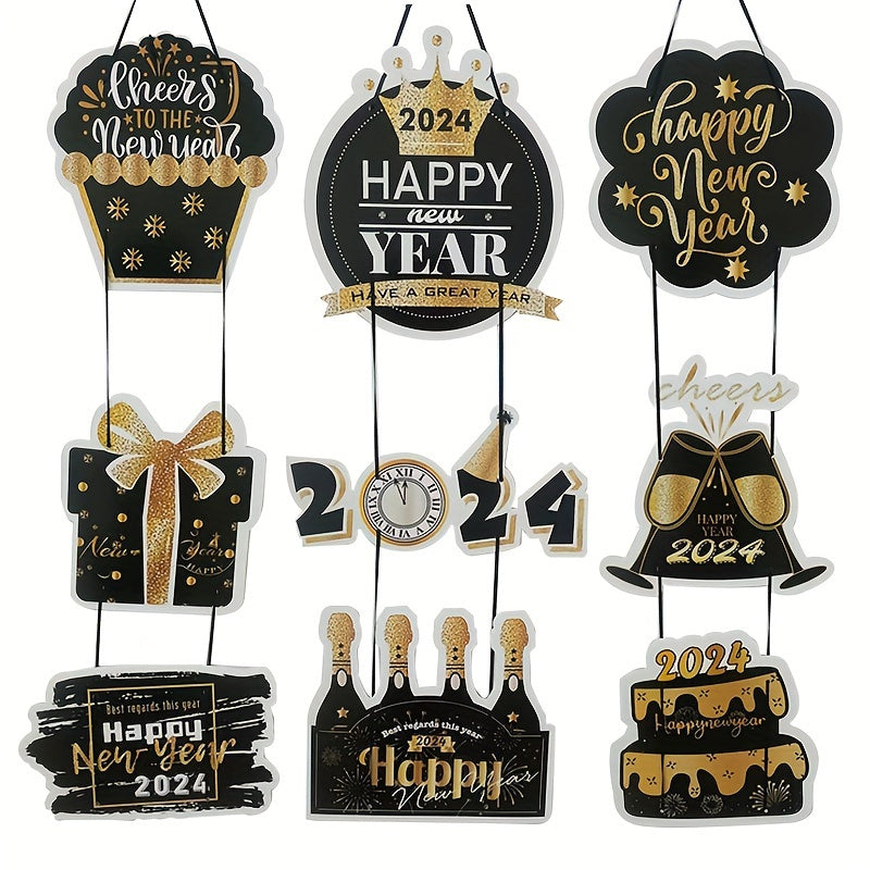 3pcs Year Door Hanging Decorations Birthday Party Home Decor