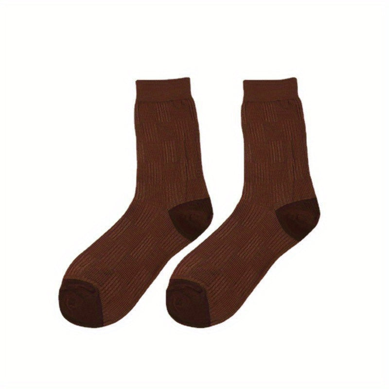 Women's Crew Socks Breathable Mid Tube Stockings