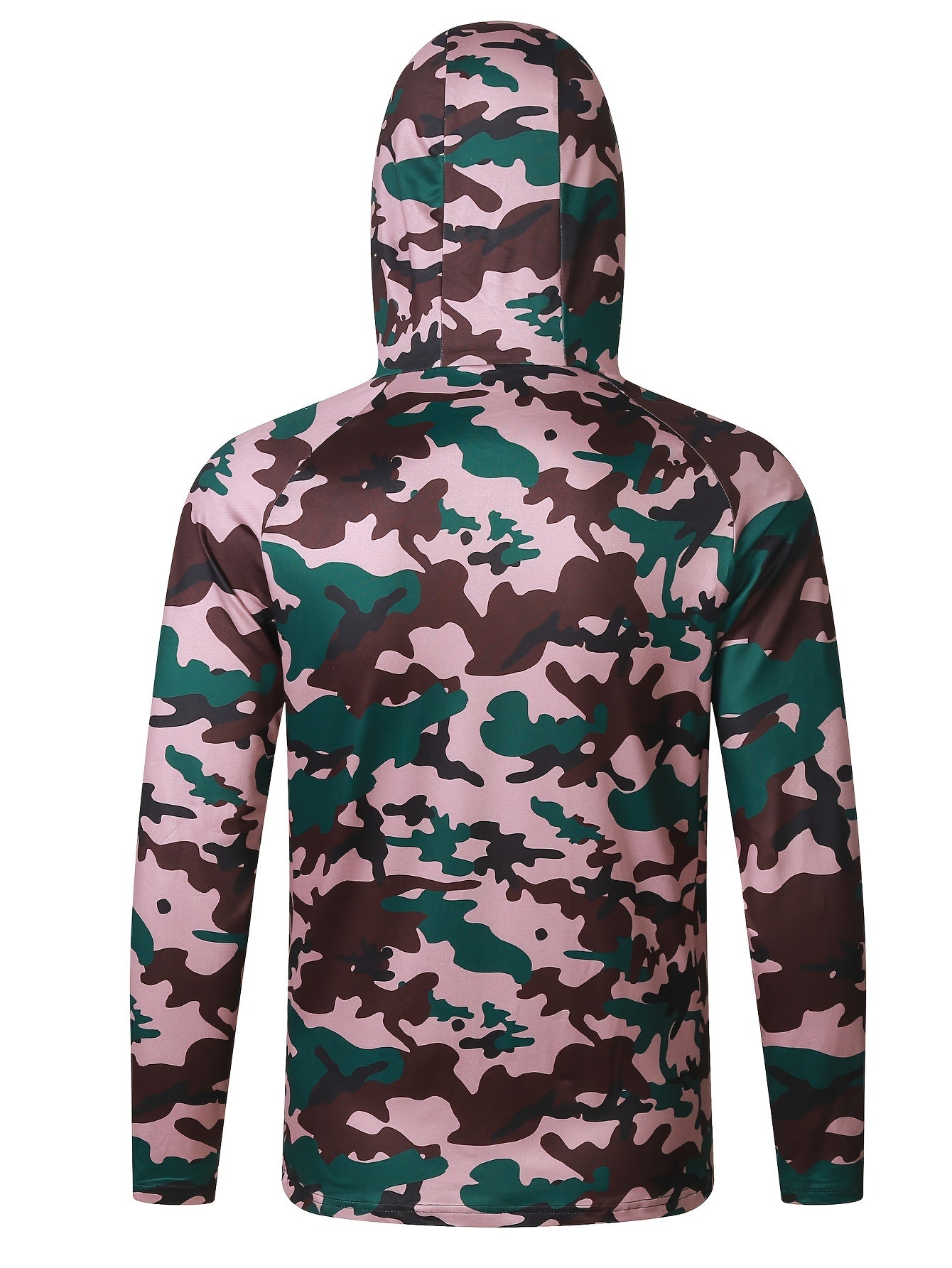 Men's Camo Hooded Sweatshirt UPF 50 Sun Protection