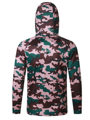Men's Camo Hooded Sweatshirt UPF 50 Sun Protection