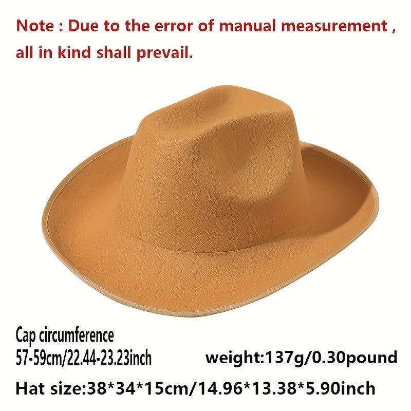 Y2K Cowboy Sunglasses Set with Fedora Cap & UV Protection Eyewear