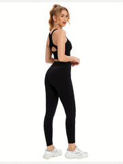 High Waist Yoga Pants Slim Fit Fleece Running Legging Women